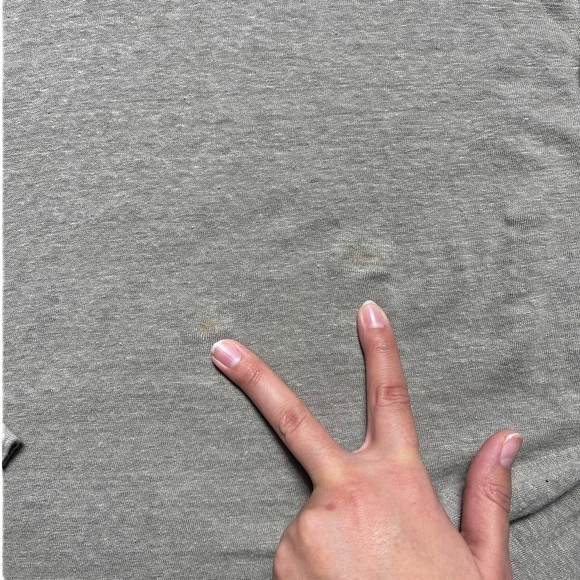 Club Monaco Gray Long Sleeve Linen Tee L - Picture 8 of 8